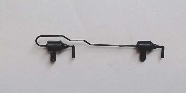BRAKE LINE / W/CYLINDERS / FOR SIDE FRAME / BLACK / HO SCALE SD70ACE