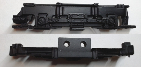 SIDE FRAME / 2-AXLE / RF & LR / BLACK / RAILKING SUBWAY