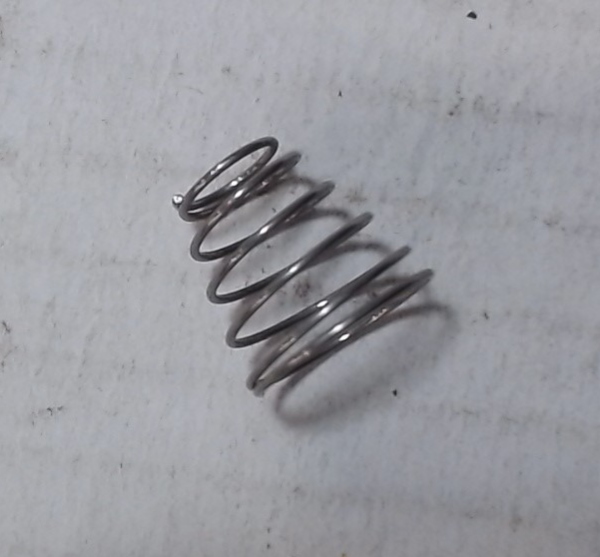 SPRING / CONICAL / 7mm D (TOP) x 13mm D (BOTTOM) x 12mm L / 0.6mm THICK