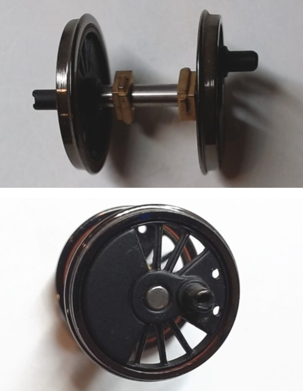 WHEEL & AXLE ASSEMBLY / HO SCALE / 2ND DRIVER / HO SCALE N&W J 4-8-4