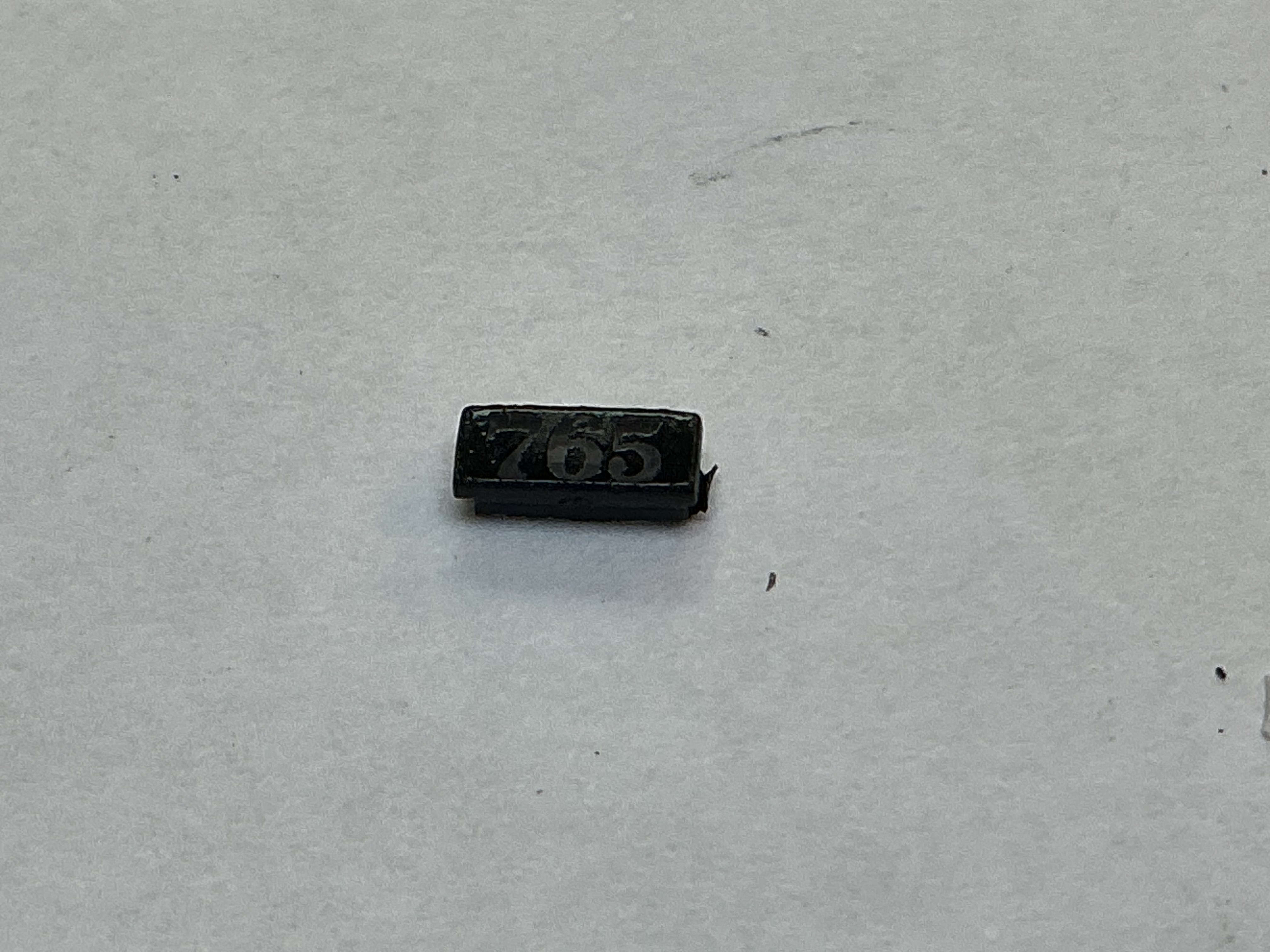 NUMBER BOARD / RH OR LH / HEADLIGHT HOUSING / #765 / PREMIER CAMELBACK 4-6-0