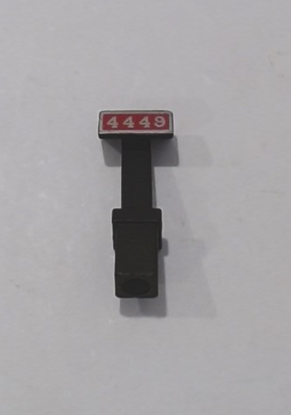 PILOT POST / NUMBER BOARD / #4449 / RED & GOLD / PREMIER GS-4 4-8-4