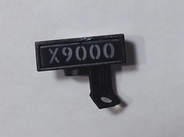 NUMBER BOARD / LH / UNION PACIFIC #X9000 / PREMIER 3-CYLINDER 4-12-2