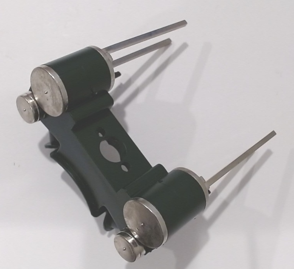 STEAM CHEST / GREEN / W/SATIN NICKEL CROSSHEAD GUIDES / CRESCENT MOON / PREMIER PS-4 PACIFIC 4-6-2