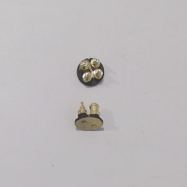 POP OFF VALVES / 4 VALVES ON ROUND MOUNT / BRASS & BLACK / PREMIER Z-6 CHALLENGER 4-6-6-4