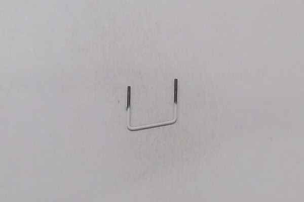 GRAB IRON / WHITE / SLANTED / 12mm L / PREMIER F-3