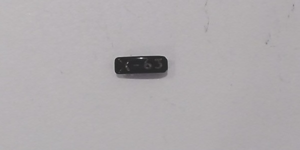 NUMBER BOARD / LH / UP #X63 / HO SCALE UP VERANDA
