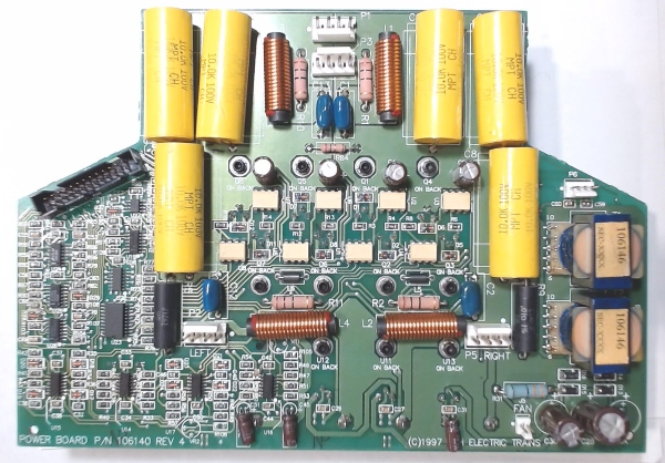 PCB / POWER BOARD / 1ST PRODUCTION RUN SERIAL NUMBERS BEGINING IN 0398 ONLY / Z-4000 TRANSFORMER (YELLOW WIRE BY 46 PIN BLACK PLUG)