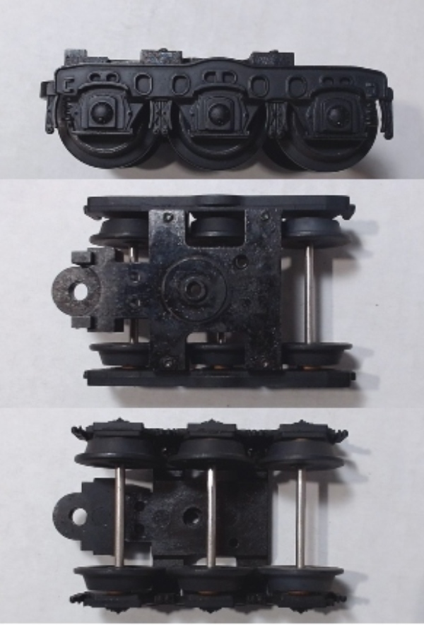 TENDER TRUCK / 6-WHEEL / FRONT & REAR / W/O COUPLER / BLACK / RAILKING DREYFUS HUDSON 4-6-4