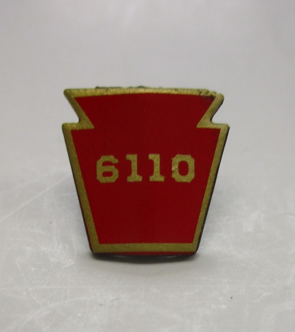 NUMBER SHIELD / KEYSTONE / #6110 / PS-2 & 3 / BOILER NOSE / PREMIER T-1 4-4-4-4 