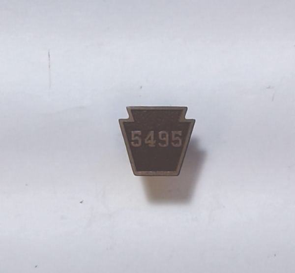 NUMBER BOARD / KEYSTONE / BOILER FRONT / #5495 / PREMIER K-4s 4-6-2