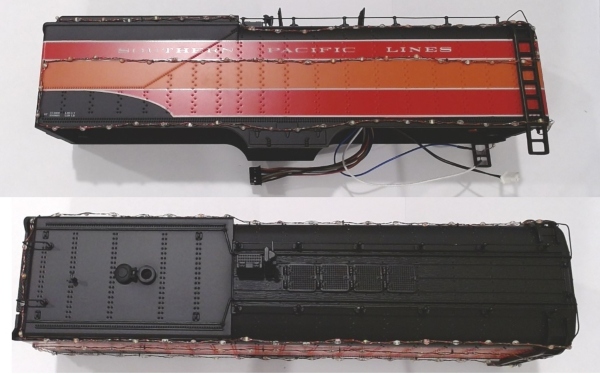 SHELL / TENDER / COMPLETE / PS 3 / SP DAYLIGHT #4449 / W/LED STRINGS / PREMIER GS-4 4-8-4 