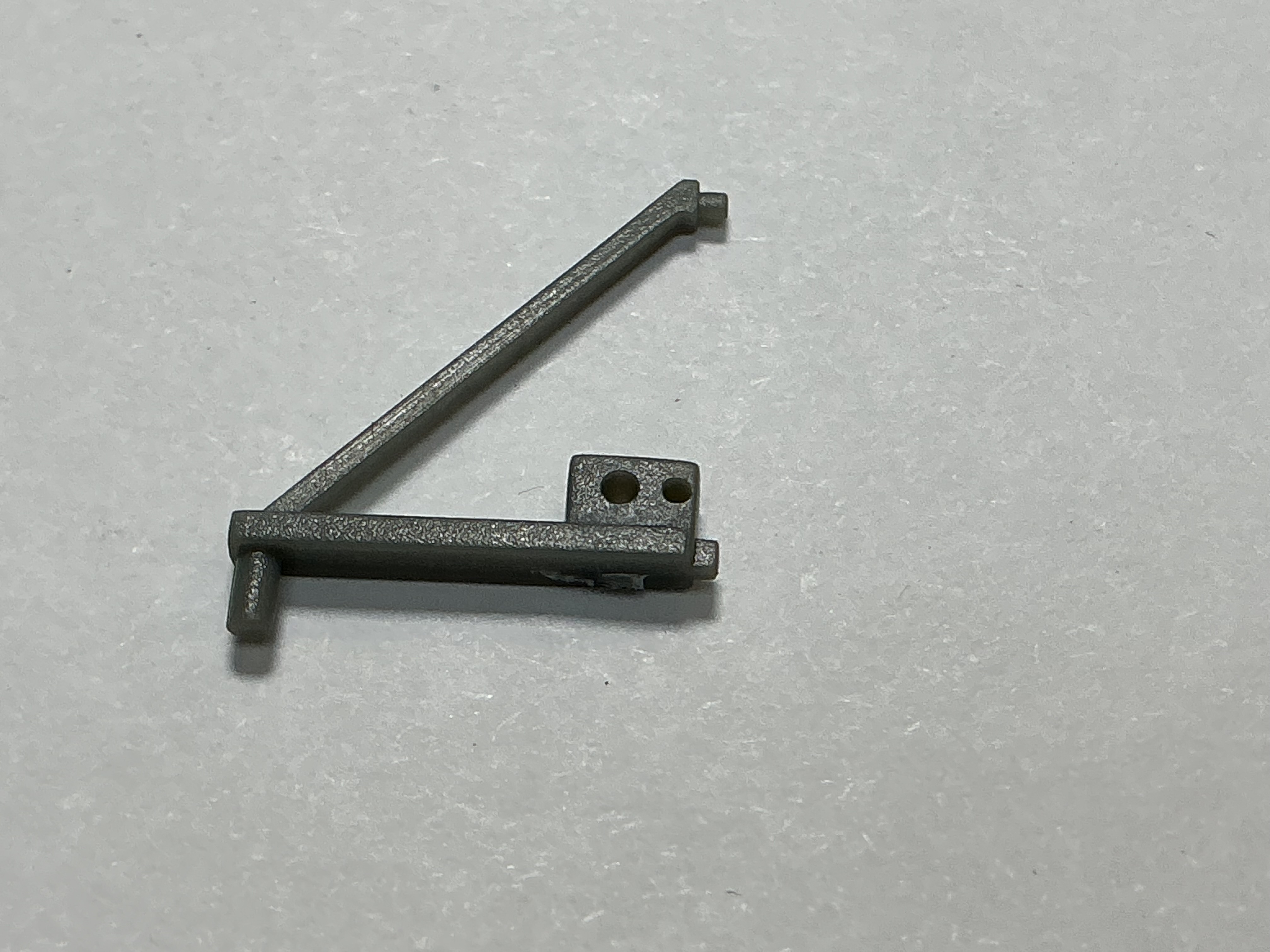 LANDING GEAR / REAR ANGLED SUPPORT BAR / LH / UNDECORATED / PREMIER 20ft PUP TRAILER