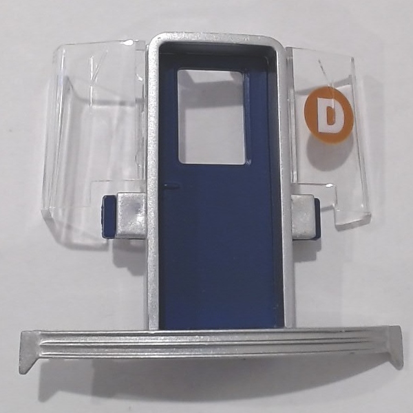 DOOR FRAME / SILVER & BLUE / FRONT / RAILKING 4-CAR SUBWAY