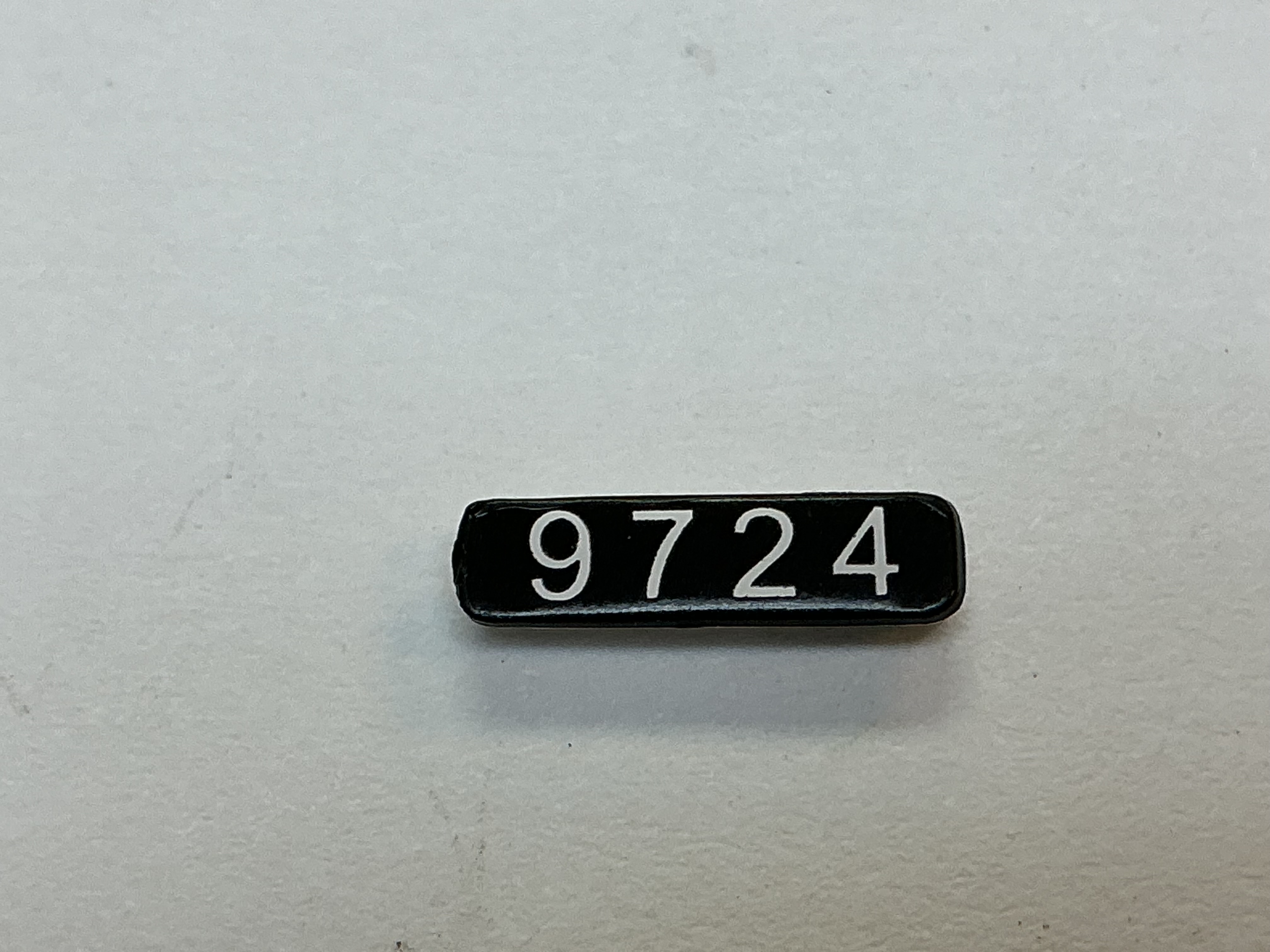 NUMBER BOARD / FRONT & REAR / LH OR RH / #9724 / PREMIER DASH-9