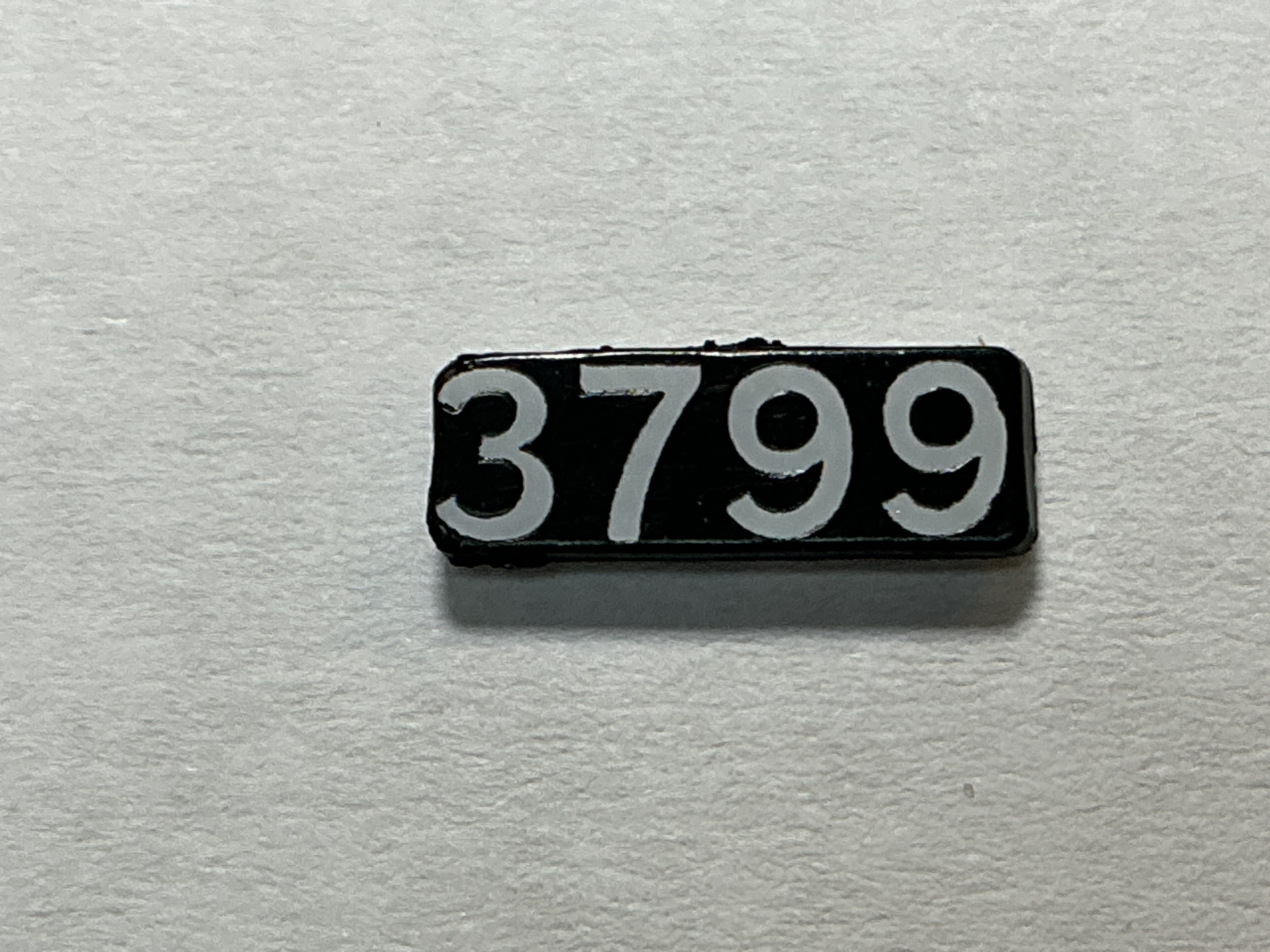 NUMBER BOARD / RH OR LH / FRONT OR REAR / #3799/ PREMIER GP-40