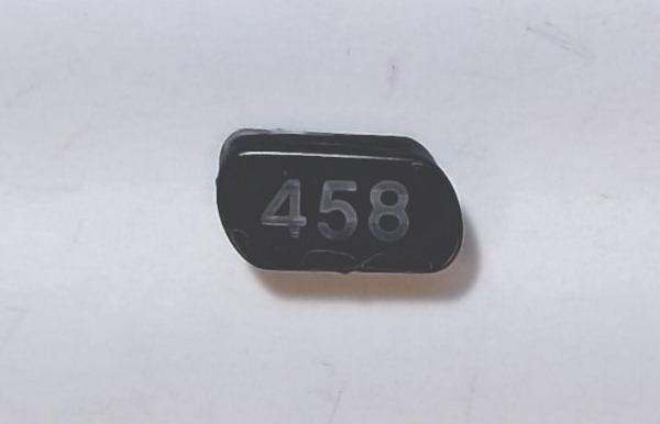 NUMBER BOARD / RH FRONT / PREMIER F59PHI / AMTRAK #458