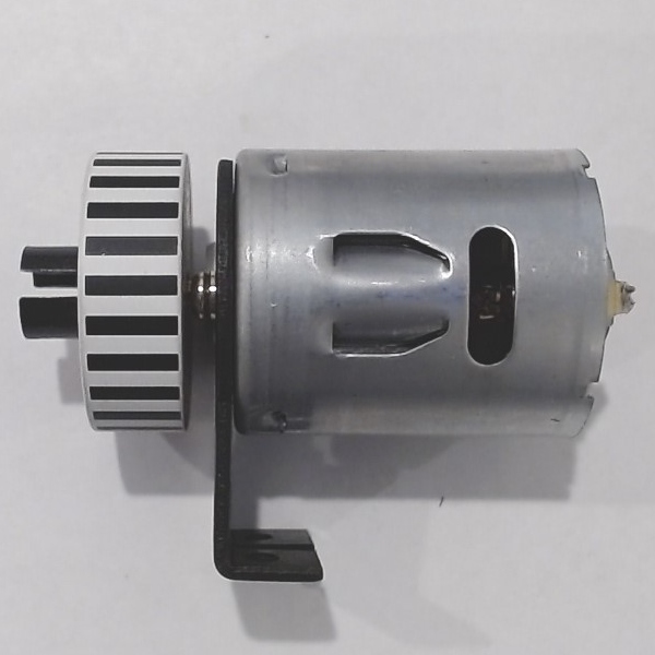 DC MOTOR / RS365SH / F/W 27mm D x 9mm THICK W/DOG BONE COUPLING / INCLUDES MOTOR MOUNT / STRIPED / PREMIER 0-6-0 SWITCHER