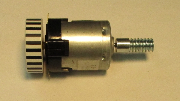 DC MOTOR / RS365SH / MS006-M25 / F/W 30mm D x 9mm THICK / WORM LENGTH 25.1mm / STRIPED / PS 2 BKT / CAN USE BE00000219 W/ IH0000389