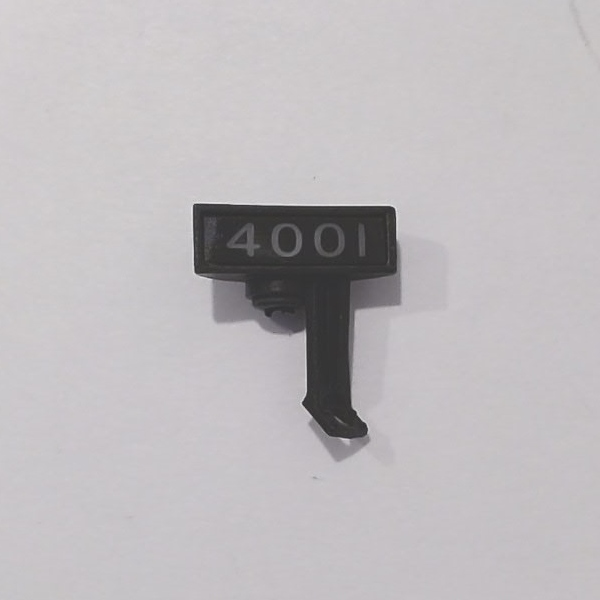 NUMBER BOARD / W/STAND / PAIR (LH & RH) / GN #4001 / LIGHTED / BOILER SIDES / PREMIER Z-6 CHALLENGER 4-6-6-4
