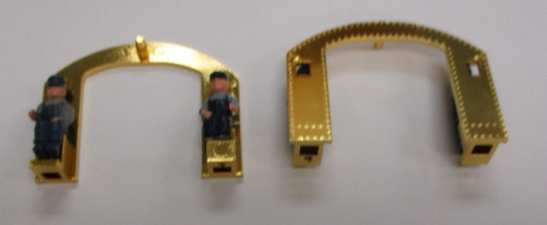CAB / REAR WALL / W/SEATS & FIGURES / GOLD PLATED / PREMIER J-1e 4-6-4  