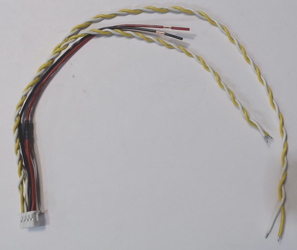 WIRE HARNESS / 8-POSITION / 143mm L RED & BLACK / 230mm L YELLOW & WHITE / POWER & 2 MOTORS / PS 3 DIESEL UPGRADE KIT