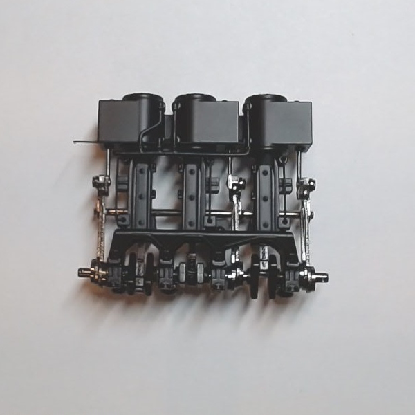 PISTON ASSEMBLY / 3-TRUCK SHAY / BLACK / W/ADDITIONAL PIPING DETAILS / W/O YOKES / PS 1, 2, and 3 / PREMIER 3-TRUCK SHAY