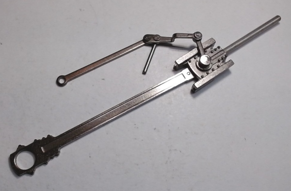 MAIN ROD & CROSSHEAD ASSEMBLY / LH & RH / SATIN NICKEL / PREMIER LIGHT MIKADO 2-8-2