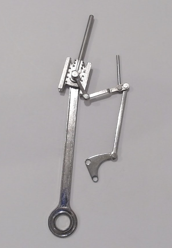 MAIN ROD & CROSSHEAD GUIDE / RH / NICKEL / W/O LUBRICATOR LINKAGE / PREMIER N&W J 4-8-4
