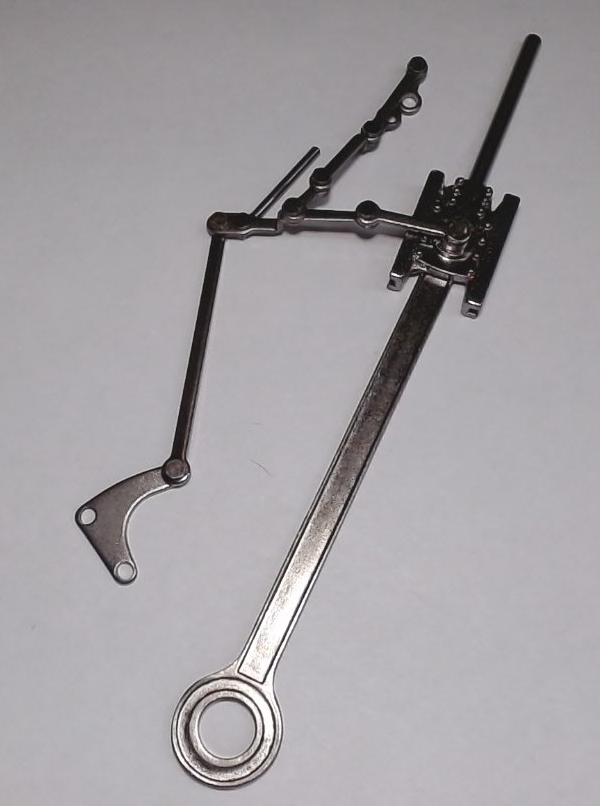 MAIN ROD & CROSSHEAD ASSEMBLY / RH / BLACKENED / W/DUAL LUBRICATOR LINKAGE / PREMIER N&W J 4-8-4