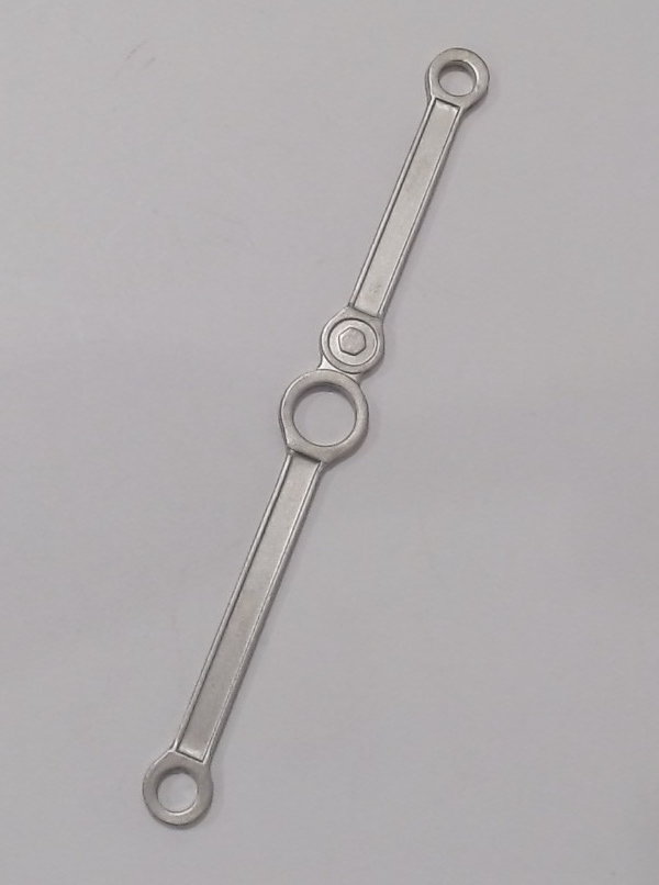 SIDE ROD / 3-AXLE / SATIN SILVER / PREMIER PACIFIC 4-6-2 