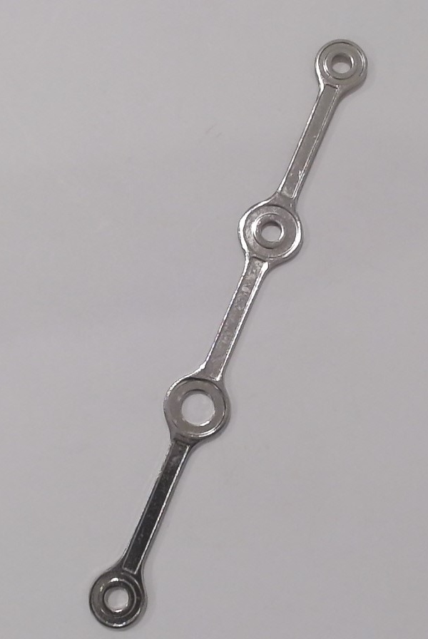 SIDE ROD / NICKEL / 4-WHEEL / INSIDE / LH & RH / PREMIER N&W J 4-8-4