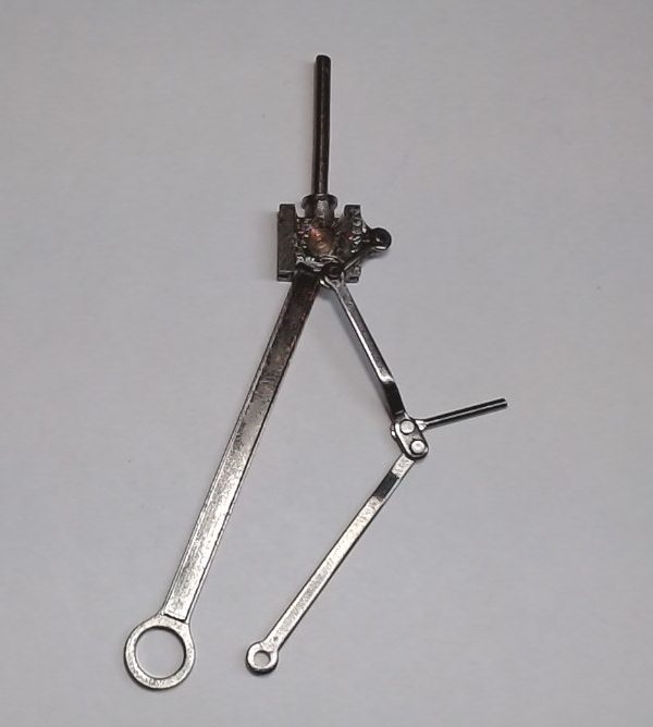 MAIN ROD & CROSSHEAD ASSEMBLY / RH / SATIN NICKEL / PREMIER CAMELBACK 4-6-0