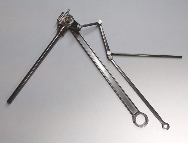 MAIN ROD & CROSSHEAD ASSEMBLY / LF / BLACKENED / RAILKING ONE GAUGE BIG BOY & CHALLENGER