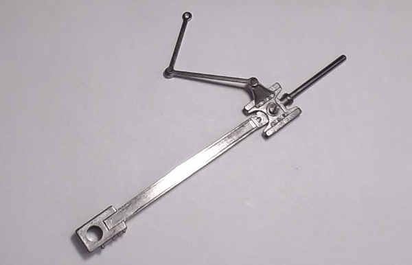 MAIN ROD & CROSSHEAD ASSEMBLY / LH / SATIN NICKEL / HO SCALE TRIPLEX 2-8-8-8-2