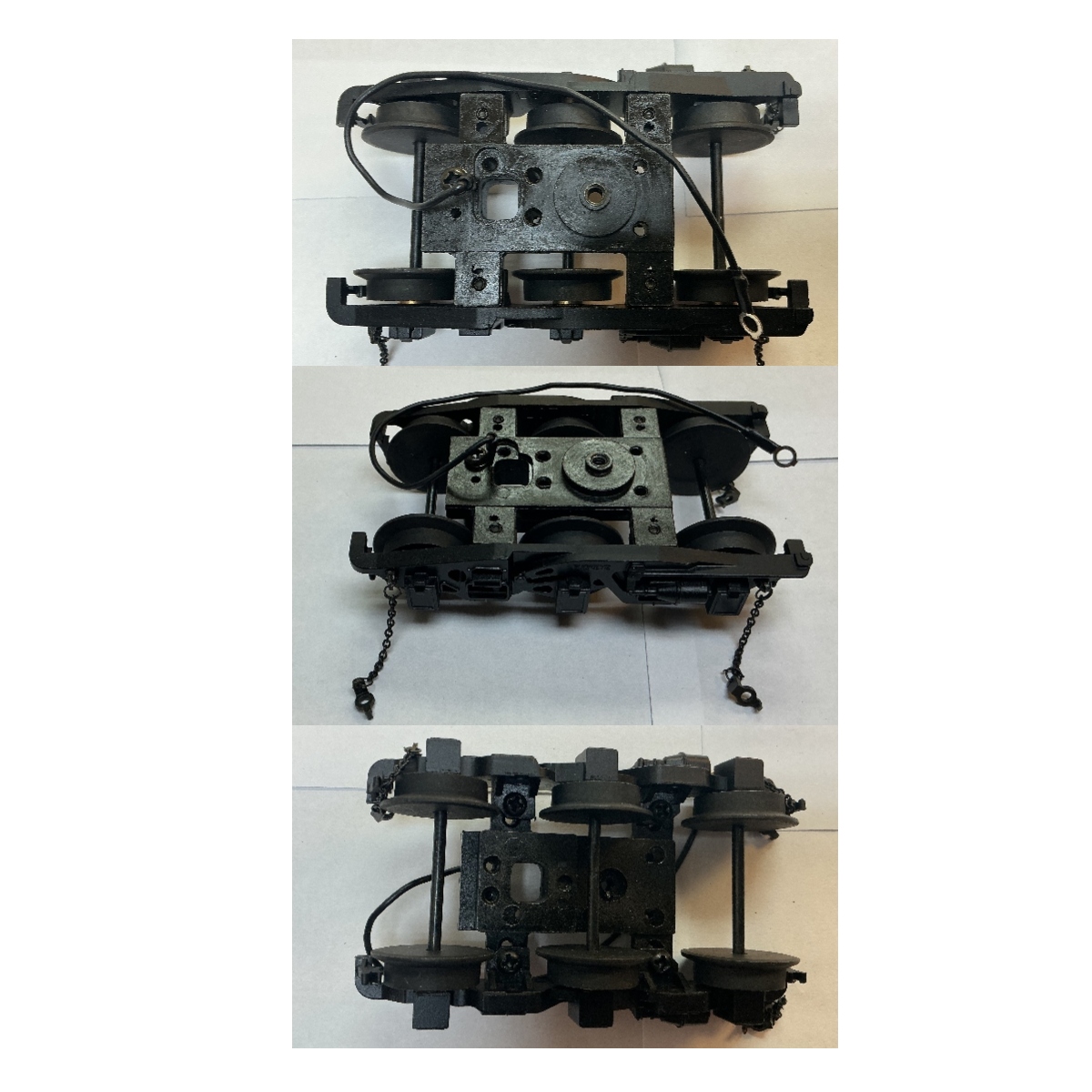 TENDER TRUCK / 6-WHEEL / BLACK / W/CHAINS / PS 3 / PREMIER ATSF NORTHERN 4-8-4