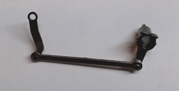 ECCENTRIC ROD ASSEMBLY / LH / SATIN NICKEL / PREMIER J-1e & DREYFUS HUDSON 4-6-4