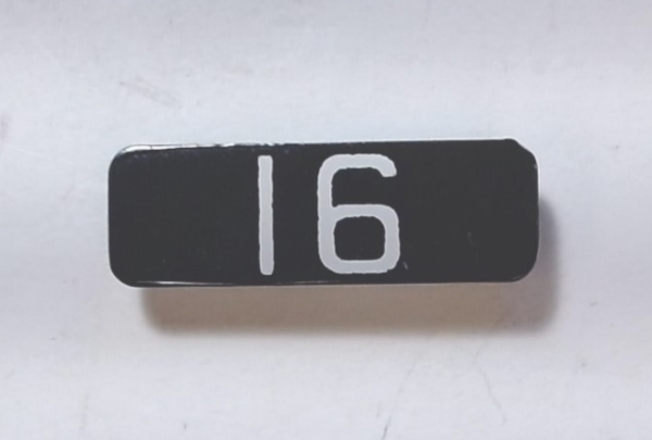 NUMBER BOARD / RAILKING ONE GAUGE F-3A / SANTA FE #16