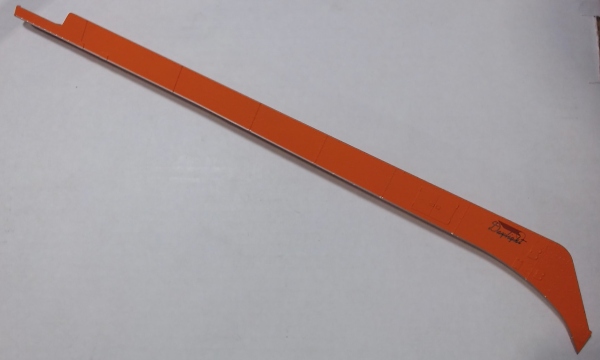 SIDE SKIRT / ORANGE & SILVER / #4449 / RH / PREMIER SP DAYLIGHT GS-4 4-8-4