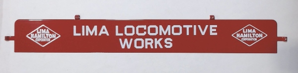 BANNER SIGN / LIMA / 211-1 / TINPLATE STANDARD GAUGE / 11-30220