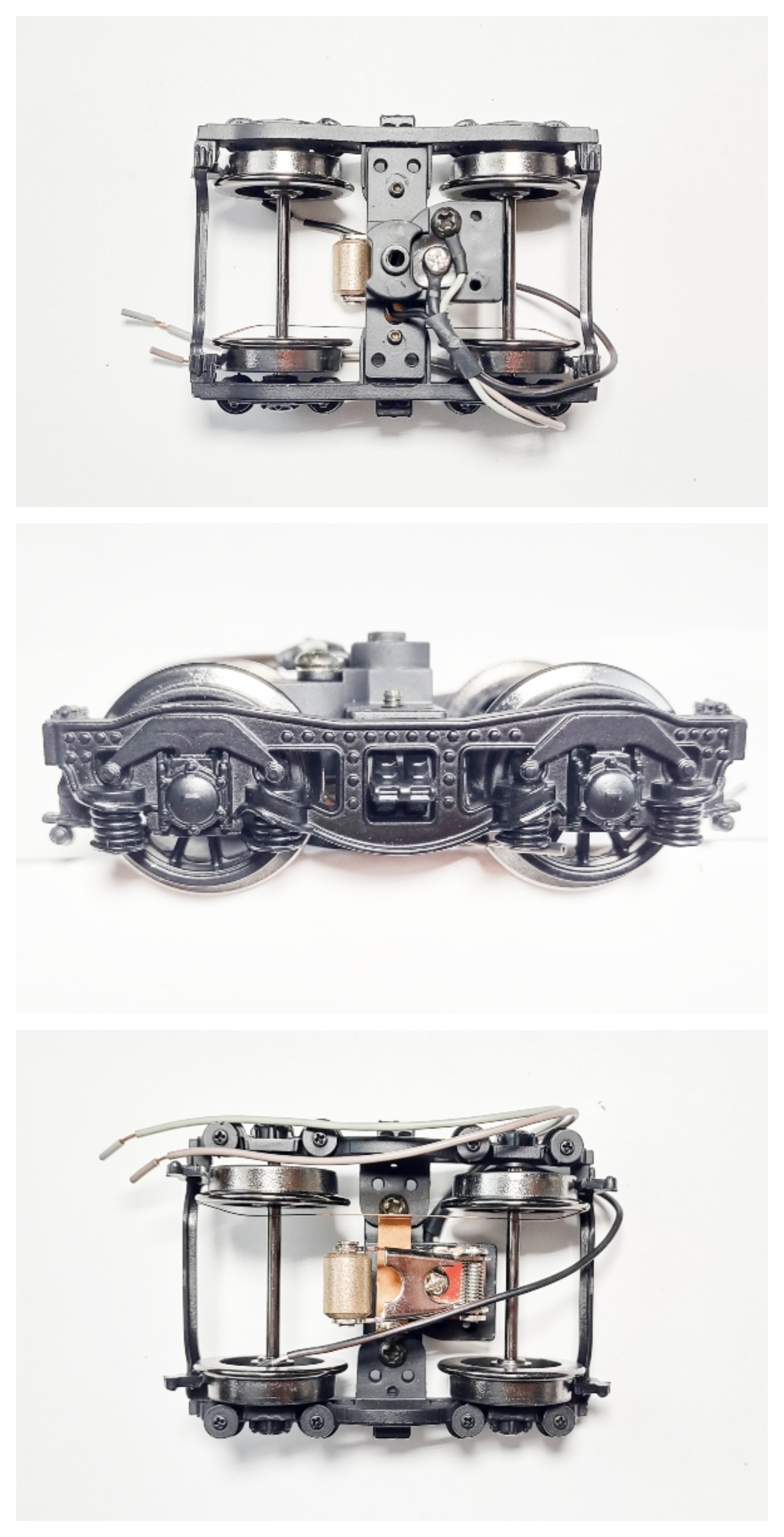 TENDER TRUCK / 4-WHEEL / FRONT / 3-RAIL / W/PICKUP / BLACK / PREMIER BR44 & SNCF 150X