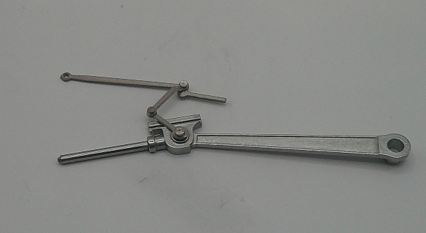 MAIN ROD & CROSSHEAD ASSEMBLY / LH / SATIN NICKEL / HO SCALE GS-4 4-8-4