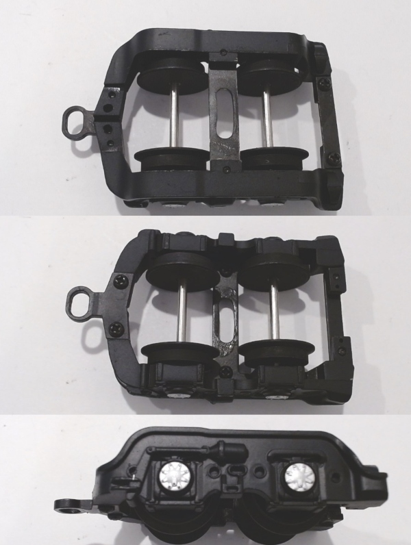 4-WHEEL TRAILING TRUCK / BLACK / PS 1 / SILVER BEARING CAPS / PREMIER BIG BOY 4-8-8-4 / PREMIER CHALLENGER 4-6-6-4