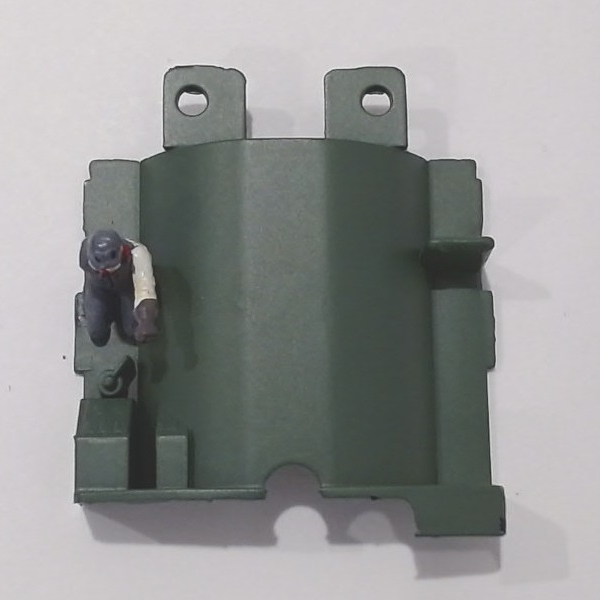 CAB INTERIOR / GREEN / LOCOMOTIVE / HO SCALE UP VERANDA