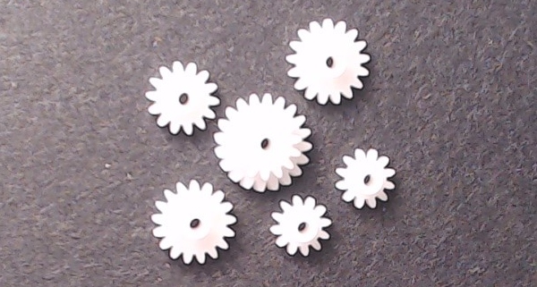 GEAR PACK / INCLUDES 6 SEPARATE GEARS / HO SCALE SD70ACE USE EI2600000