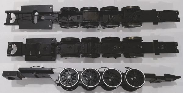 DRIVE BLOCK / 4-AXLE / 3-RAIL / WHITE RIMS / PS 3 / 3/2 FEATURE PICK UPS / PREMIER SP DAYLIGHT GS-4 4-8-4 