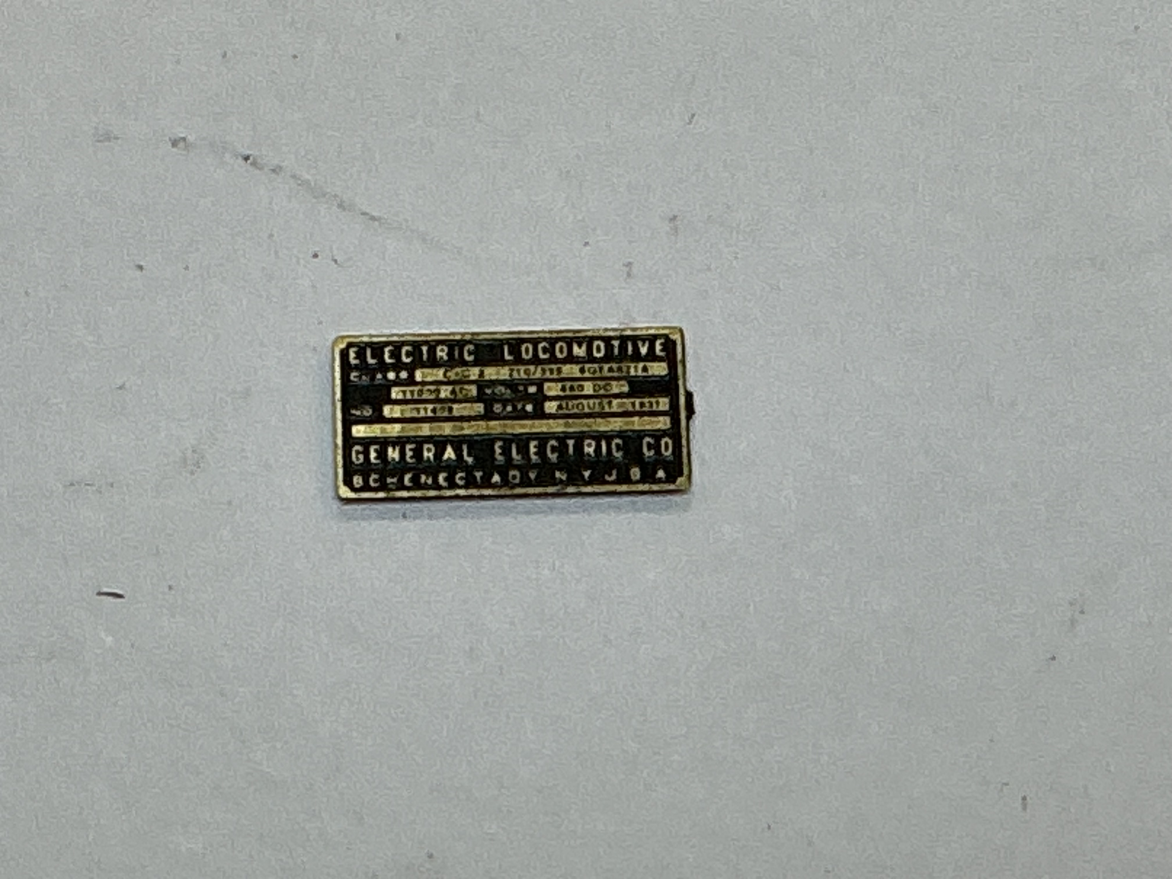 BUILDER PLATE / GENERAL ELECTRIC / #358 / PREMIER EP-3