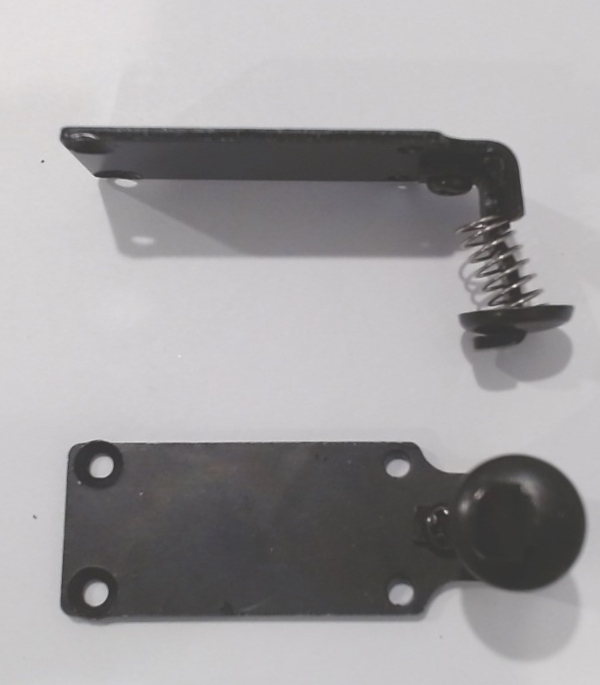 GEAR BOX COVER / METAL / FRONT / REINFORCED W/SPRING & CUP WASHER / PS 2 & 3 / 19.45mm W x 50.2mm L / PREMIER BIG BOY 4-8-8-4