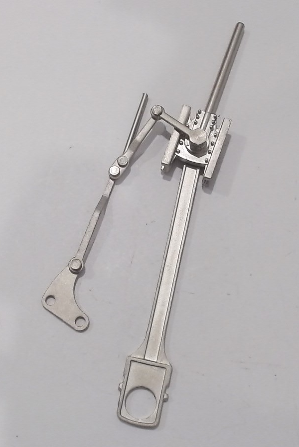 MAIN ROD & CROSSHEAD ASSEMBLY / RH / SATIN NICKEL / PREMIER HEAVY PACIFIC 4-6-2