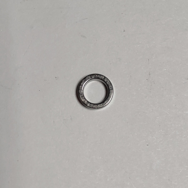 MAIN ROD SPACER / SATIN NICKEL / 9.9mm O.D. x 6.75mm I.D. x 2.9mm THICK